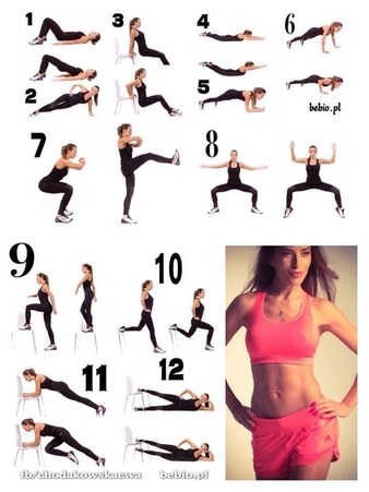Exercises demonstrated by Ewa Chodakowska